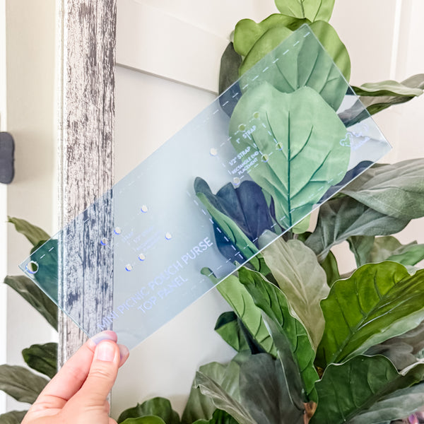 Mini Picnic Pouch / Purse Acrylic Templates - Ocean - Set of 6