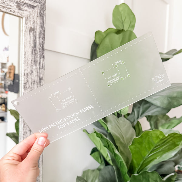 Mini Picnic Pouch / Purse Acrylic Templates - Frost - Set of 6