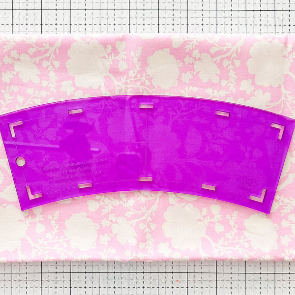 Purple Continuous Reversible Coffee Sleeve - Acrylic Template