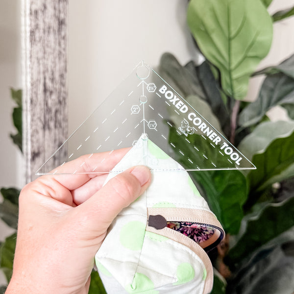 Boxed Corner Tool - Triangle - Half Inch Markings - 3" Deep - Soda -  Acrylic Template