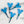 Load image into Gallery viewer, Ears - Blue - Individual Acrylic Pattern and Craft Clip