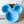 Load image into Gallery viewer, Tiered Large Mouse Shaped Craft Bowl - Glow Blue - Solid Top