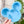 Load image into Gallery viewer, Tiered Large Mouse Shaped Craft Bowl - Glow Blue - Solid Top