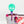 Load image into Gallery viewer, Skull - Mint - Individual Acrylic Pattern and Craft Clip