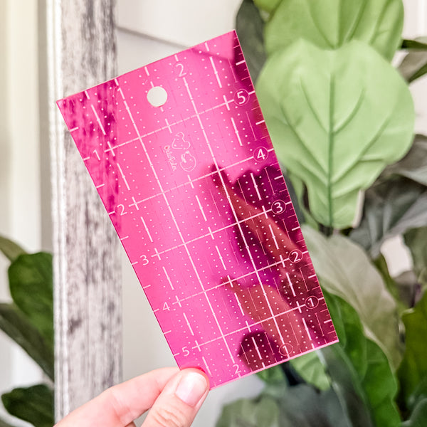 3" x 6" OklaRuler - Magenta