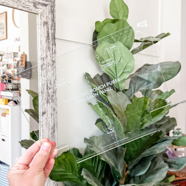 Mini Picnic Pouch / Purse Acrylic Template FULL PANEL ADD ON - SODA - Single Template