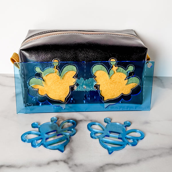 Bee Buddies for Classic Boxy Bag - CutOuts - BLUE - An Applique Template