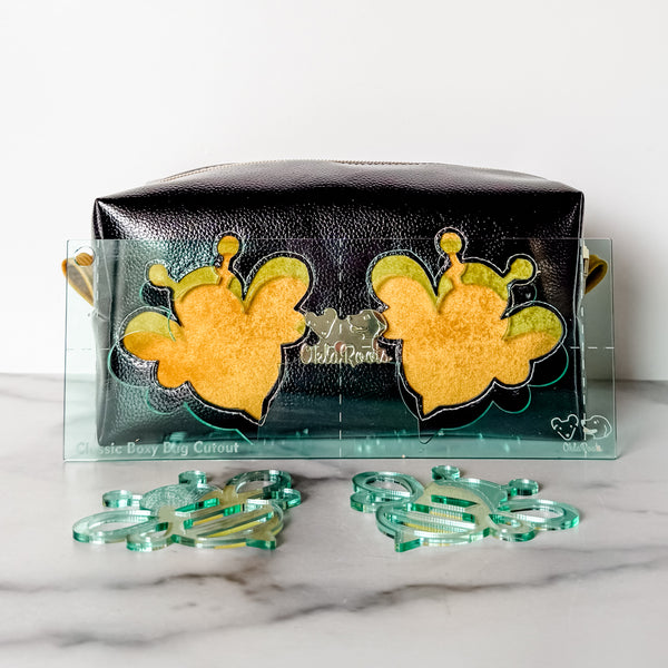 Bee Buddies for Classic Boxy Bag - CutOuts - LIGHT GREEN - An Applique Template