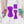 Load image into Gallery viewer, ROUNDED Fancy Straps - Size 1.5" Webbing To 1/2" Hook - PURPLE - Set of 3 - Acrylic Template