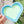 Load image into Gallery viewer, Tiered Large Heart Shaped Craft Bowl - Lime To Blue