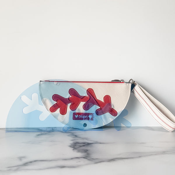 Baseball Zip Pouch With Applique - Ocean -  Acrylic Template