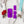Load image into Gallery viewer, SQUARED Fancy Straps - Size 1" Webbing to 1/2" Hook - PURPLE - Set of 3 - Acrylic Template