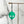 Load image into Gallery viewer, Skull - Mint - Hanging Charm - Sold Individually