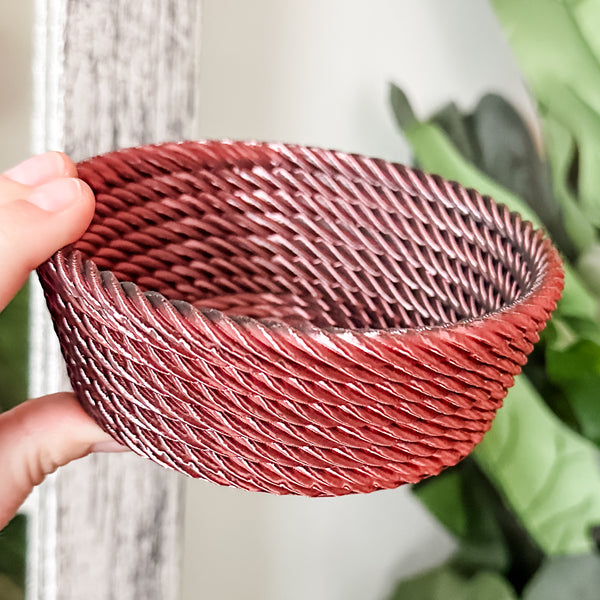 Medium Rope Craft Bowl - Lava