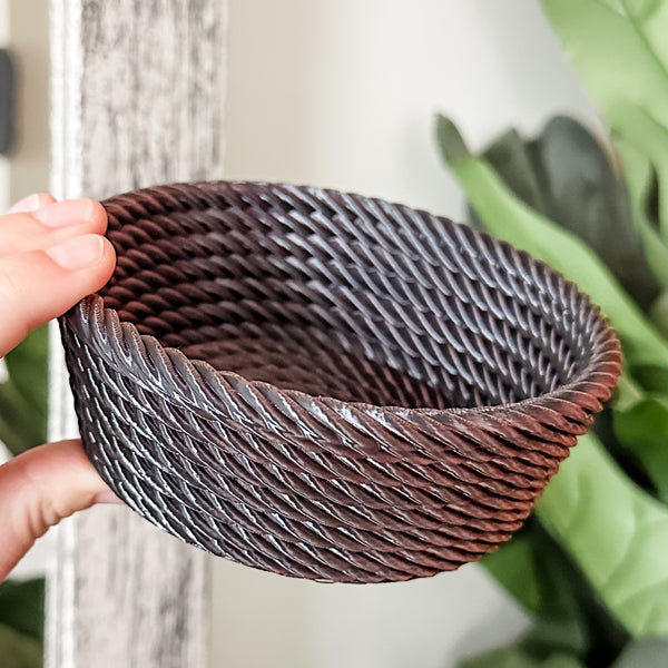 Medium Rope Craft Bowl - Lava
