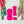 Load image into Gallery viewer, Rounded Fancy Straps - Size 1.5" Webbing To 1" Hook - Magenta - Set of 3 - Acrylic Template