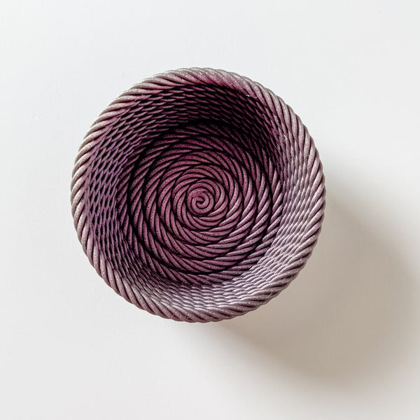 Medium Rope Craft Bowl - Purple Glimmer
