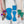 Load image into Gallery viewer, ROUNDED Fancy Straps - Size 1.5" Webbing To 1/2" Hook - BLUE - Set of 3 - Acrylic Template