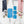 Load image into Gallery viewer, SQUARED Fancy Straps - Size 1.5" Webbing To 1/2" Hook - BLUE - Set of 3 - Acrylic Template