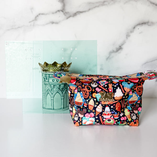 Mini Picnic Pouch / Purse Acrylic Template FULL PANEL ADD ON - LIGHT GREEN - Single Template