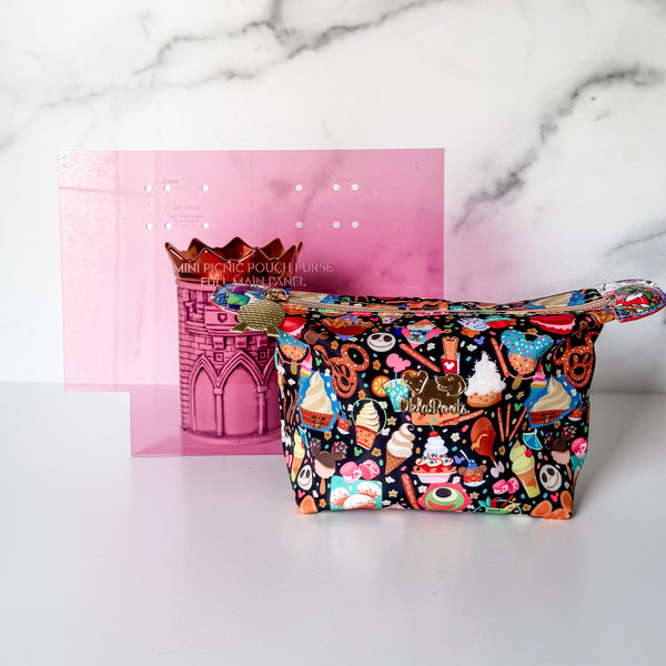 Mini Picnic Pouch / Purse Acrylic Template FULL PANEL ADD ON - PINK - Single Template