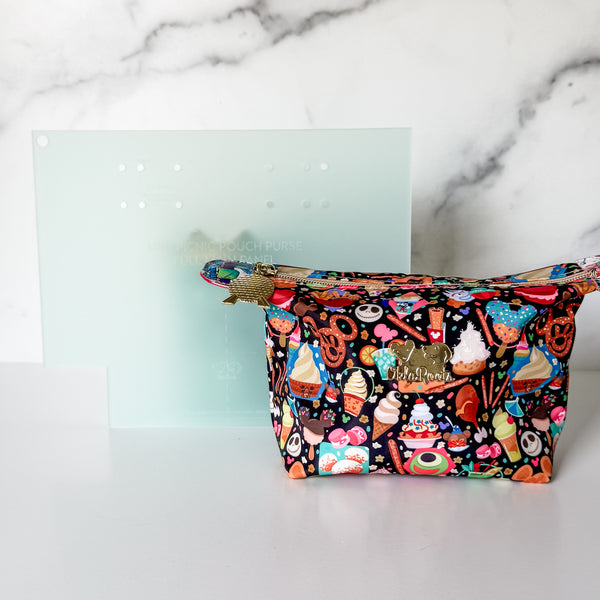 Mini Picnic Pouch / Purse Acrylic Template FULL PANEL ADD ON - FROSTED SEAFOAM - Single Template