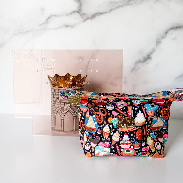 Mini Picnic Pouch / Purse Acrylic Template FULL PANEL ADD ON - ROSE GOLD - Single Template