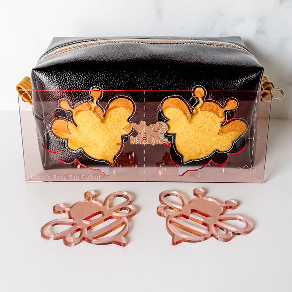 Bee Buddies for Classic Boxy Bag - CutOuts - ROSE GOLD - An Applique Template