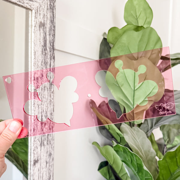 Bee Buddies for Classic Boxy Bag - CutOuts - PINK - An Applique Template