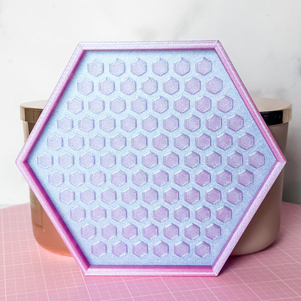 Hexagon Craft Tray - Honeycomb Base with Grips - Unicorn