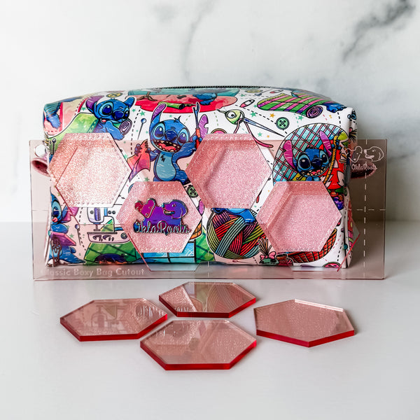 Hexies for Classic Boxy Bag - CutOuts - ROSE GOLD - An Applique Template