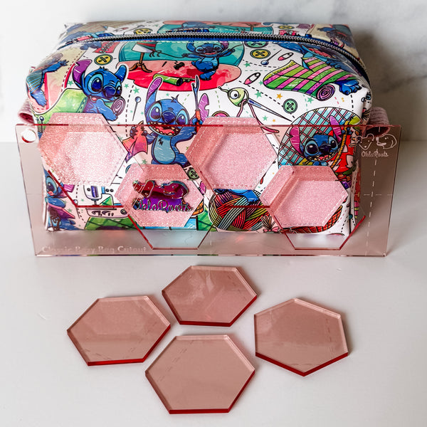 Hexies for Classic Boxy Bag - CutOuts - ROSE GOLD - An Applique Template