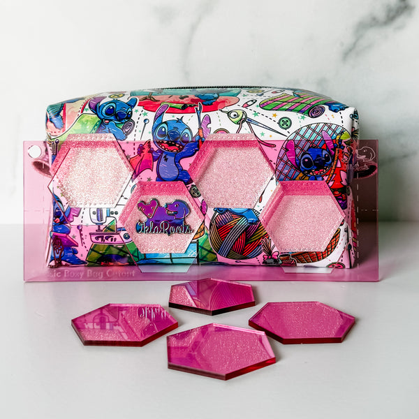 Hexies for Classic Boxy Bag - CutOuts - PINK - An Applique Template