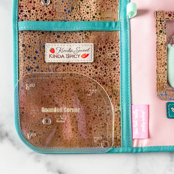 1-2-3-4 Inch Rounded Corners  - Holographic -  Acrylic Template