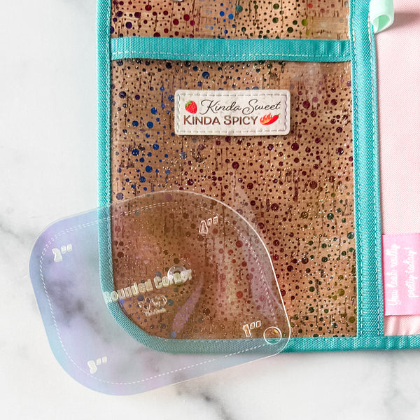 1-2-3-4 Inch Rounded Corners  - Holographic -  Acrylic Template