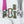 Load image into Gallery viewer, Open Center ROUNDED Fancy Straps - Size 1" Webbing To 1/2" Hook - LIMITED COLOR - Crushed Rainbow Foil - Set of 3 - Acrylic Template