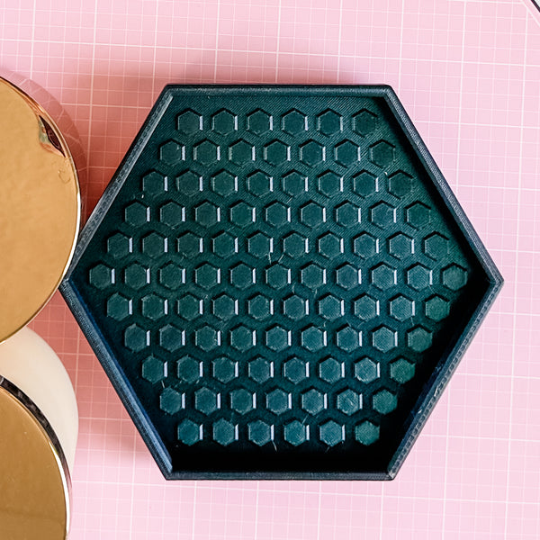 Hexagon Craft Tray - Honeycomb Base with Grips - Dark Magic