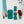 Load image into Gallery viewer, SQUARED Fancy Straps - Size 1" Webbing to 1/2" Hook - TEAL - Set of 3 - Acrylic Template
