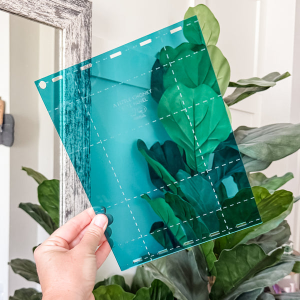 A Little Chonky - Single Panel Add On - Teal -  Acrylic Template