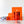 Load image into Gallery viewer, Itty Bitty Boxy Bag Set of 3 - Tangerine - Acrylic Template