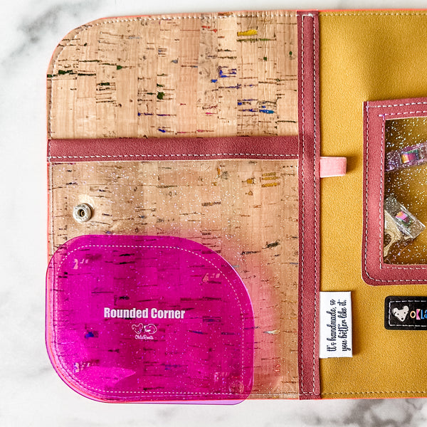 1-2-3-4 Inch Rounded Corners  - Purple -  Acrylic Template