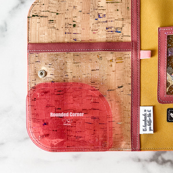 1-2-3-4 Inch Rounded Corners  - Pink -  Acrylic Template