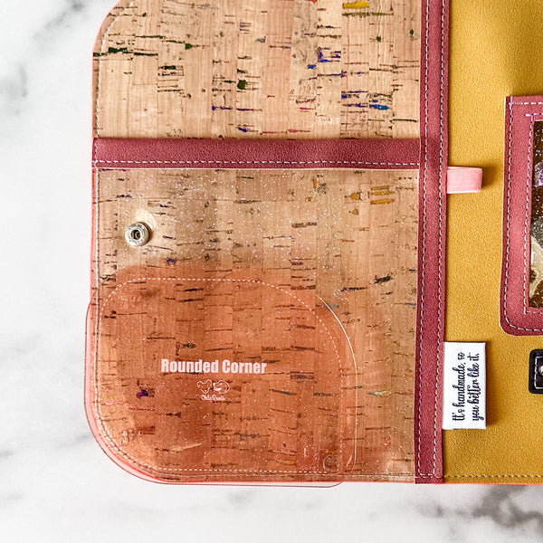 1-2-3-4 Inch Rounded Corners  - Rose Gold -  Acrylic Template