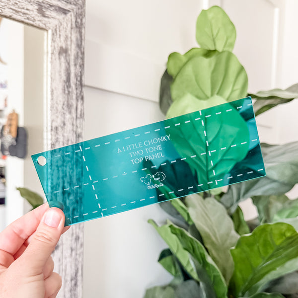 A Little Chonky - Two Tone - Set of 4 - Teal -  Acrylic Template