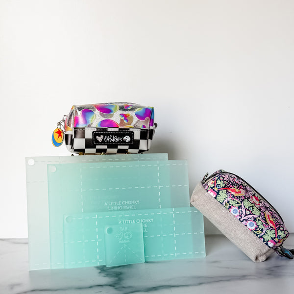 A Little Chonky - Two Tone - Set of 4 - Frosted Seafoam -  Acrylic Template