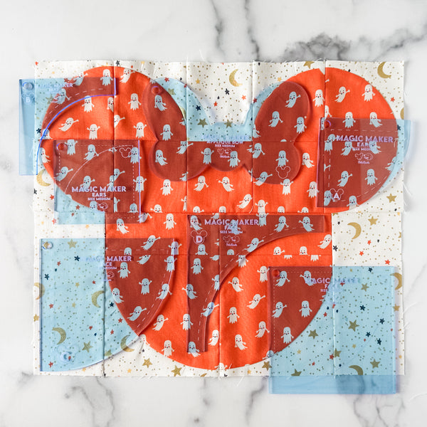 MEDIUM Magic Maker Quilt Block - Ocean -  Acrylic Template - Set of 7