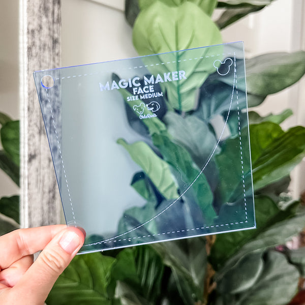 MEDIUM Magic Maker Quilt Block - Ocean -  Acrylic Template - Set of 7