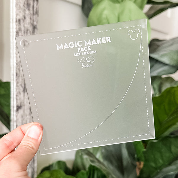 MEDIUM Magic Maker Quilt Block - Frost -  Acrylic Template - Set of 7