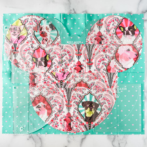 LARGE Magic Maker Quilt Block - Frost -  Acrylic Template - Set of 7