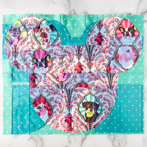 LARGE Magic Maker Quilt Block - Ocean -  Acrylic Template - Set of 7